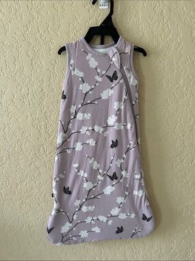 Kyte BABY Lavender Floral Butterfly Sleep Sack. XS 1.0 tog